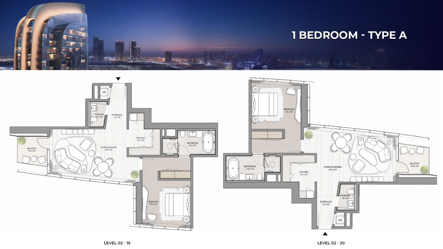 1 BR - Type A